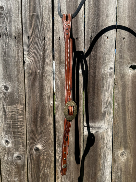 5/8” Brown Split Ear Bridle with PH Hardware