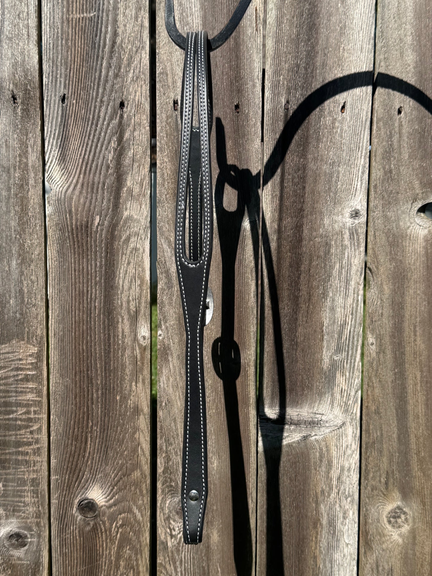 5/8” Black Split Ear Bridle with SS Hardware